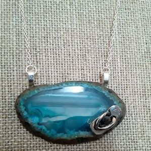 Handmade Flip Flop Agate Necklace